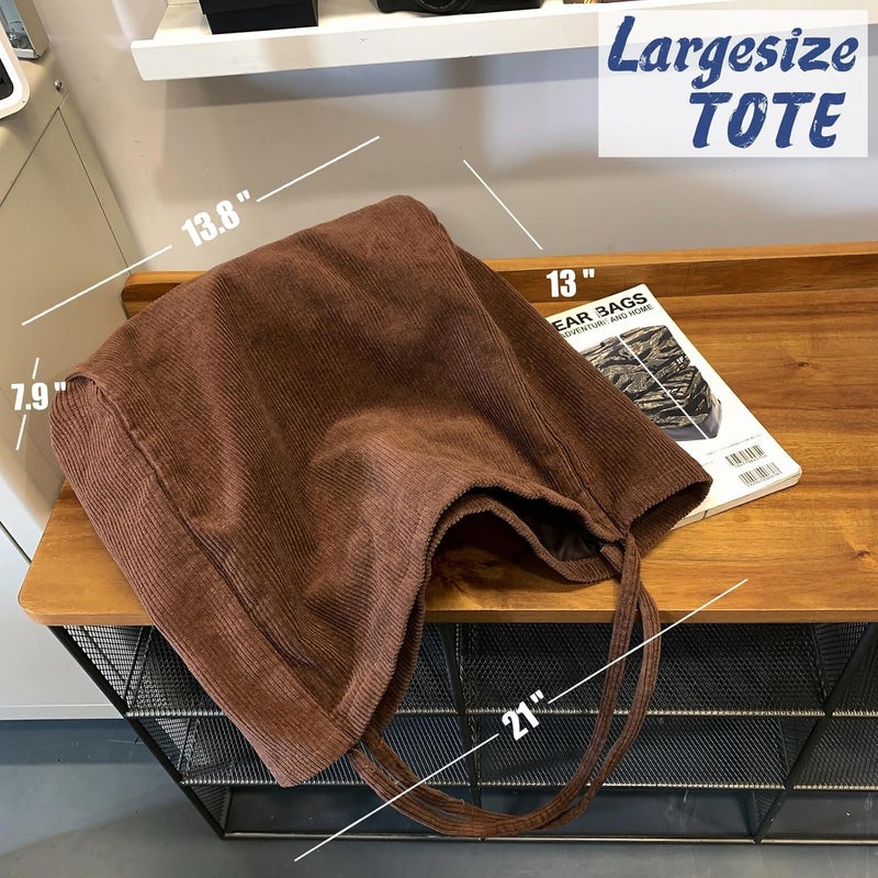 YAVCOOL Canvas Tote Bag for Women Large Hobo Shoulder Bag for Work Travel Casual Message Bag Tote Purse handbags - Image 4